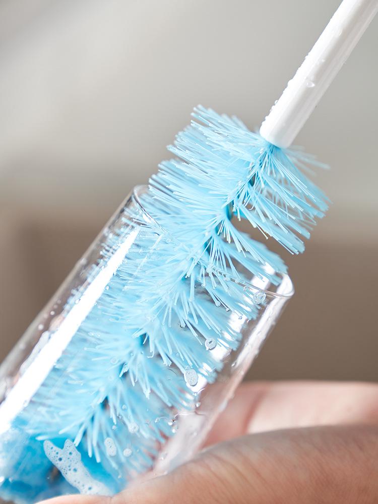 6079 Creative Long Handle Rotating Bottle Brush with Nylon Bristles