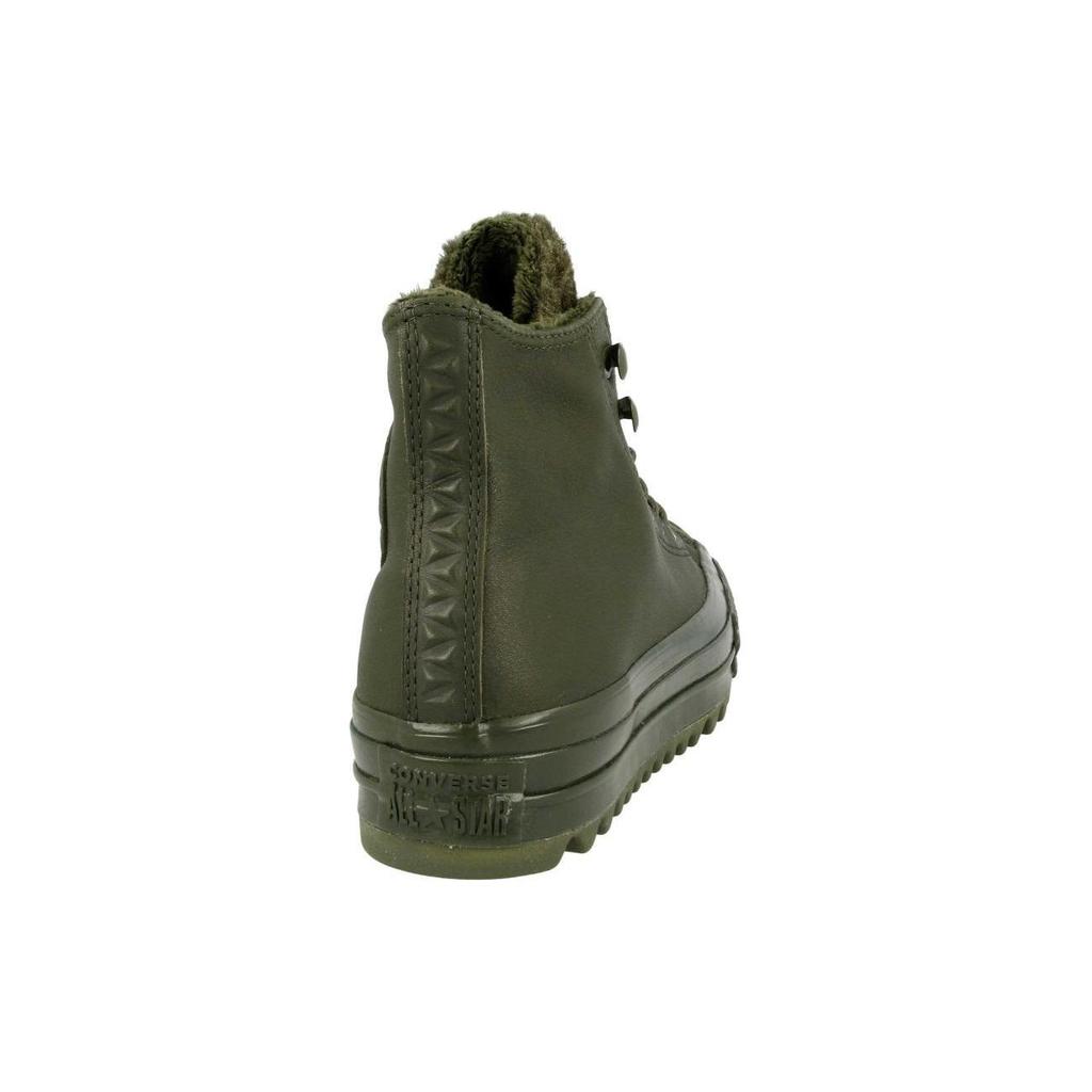Converse Ctas Lift Ripple Hi High Top Canvas Shoes Women's Army Green 562425c
