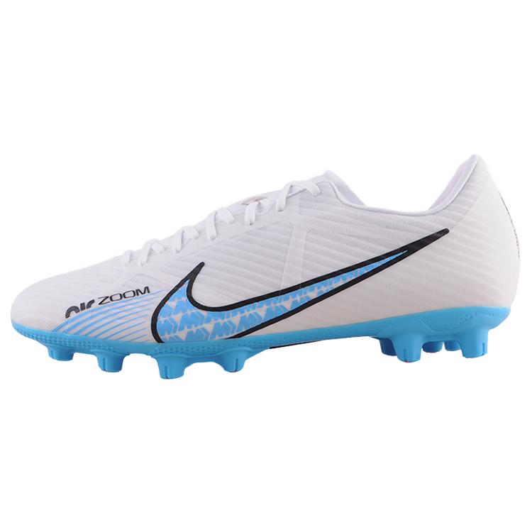 Nike Air Zoom Vapor 15 Academy Round Toe Lace-Up HG (Rubber Short Stud) Non-Slip Soccer Shoes Men Soccer Shoes White Blue DJ5632-146