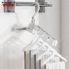 WV Multi Functional Plastic 5-Hole Foldable Hangers Grey Heavy Duty Space Saving Clothes Organizer Hangers Home For Room, Closet