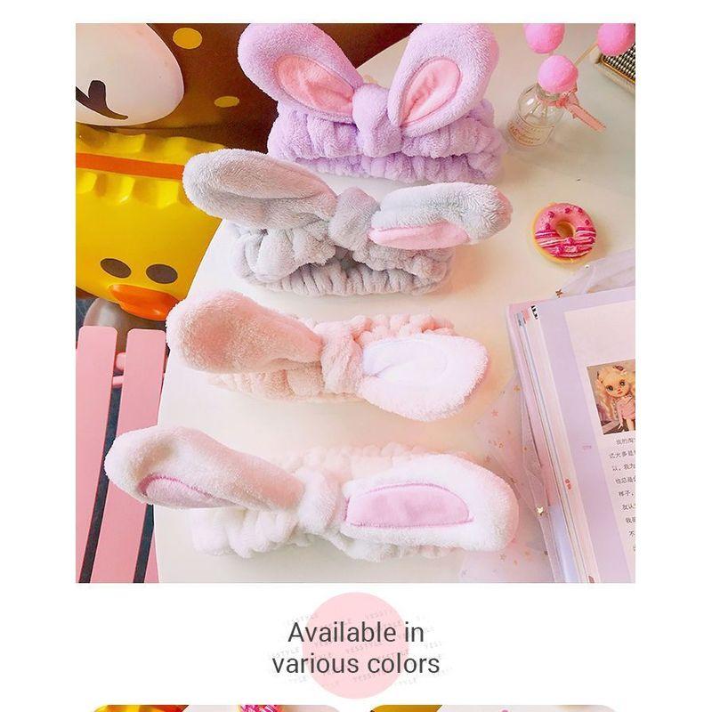 Yunikon - Faixa de Cabelo com Orelhas de Coelho para Lavar o Rosto