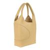 Salvatore Ferragamo Debossed Cut Out Hobo Bag Light Yellow