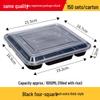ZISIZ 1000ml 4-Compartment Disposable Food Container