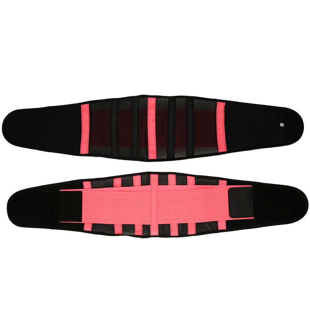 Breathable Mesh Support Exercise Belt Fitness Waist Training Gym for Both Men and WomenPink