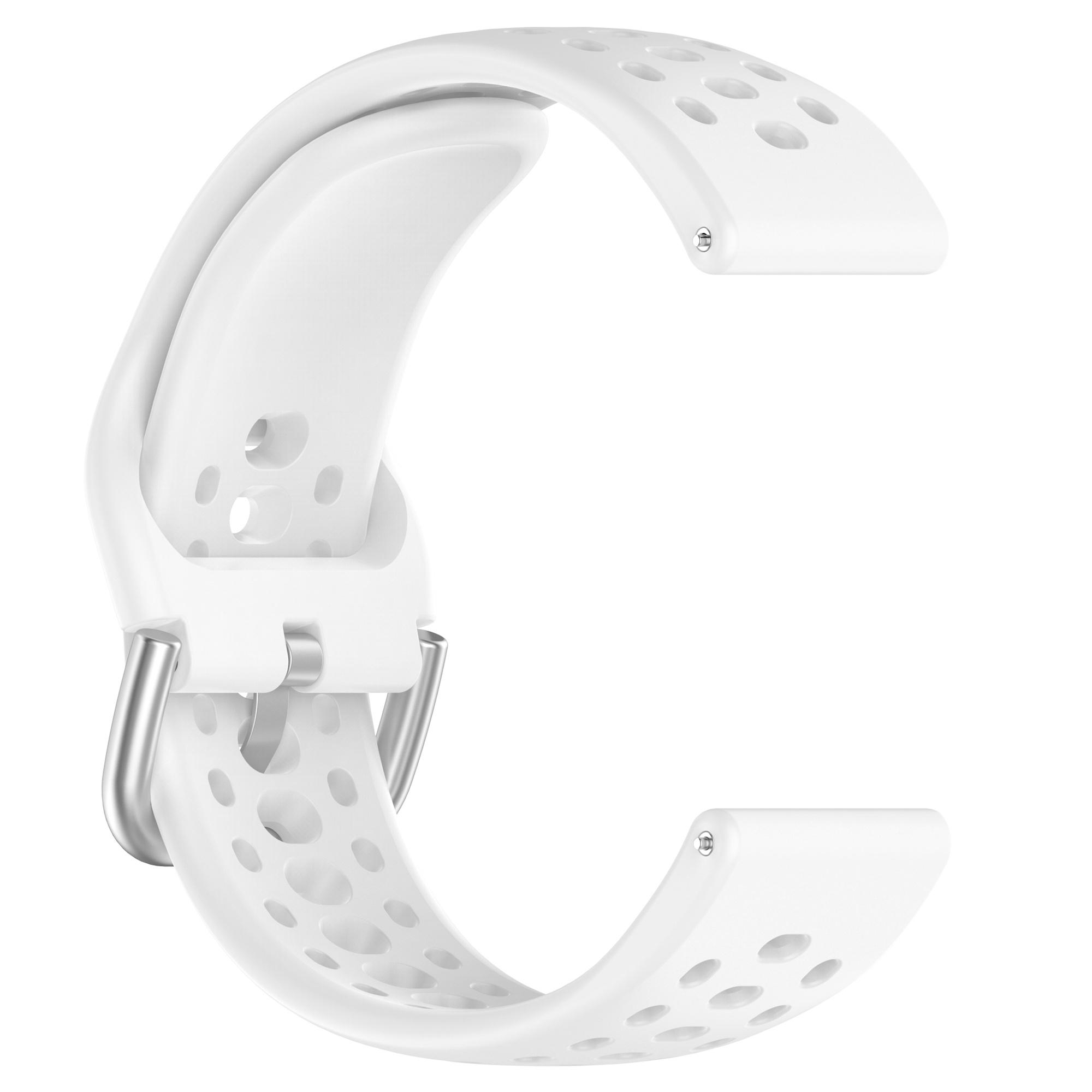

For Huami Amazfit Active 2 (A2437) Replacement Band Holes Design 20mm Adjustable Silicone Watch Strap Pink