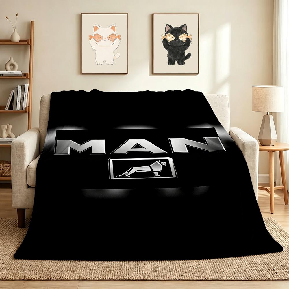 Man Truck Flannel Blanket Throw Blanket Soft Warm Sofa Bed Camping home Decor Unique Christmas Gift C9261634