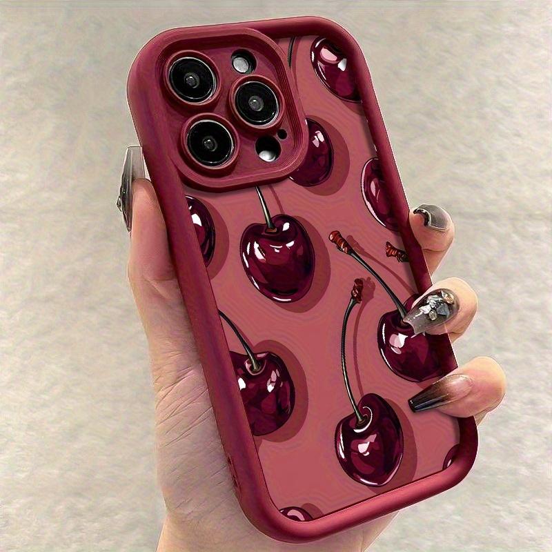 

Корейский Милый Эстетичный Чехол Для Телефона Для iPhone 17 Pro Max Чехол iPhone 16 Pro 15 14 13 12 Pro Max Япония Кавайная Девочка Мягкий Чехол iPhone 12 Pro Max бордовый