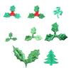 Christmas Patches Christmas Holly Berries Wreath Party Home Patches Artificial