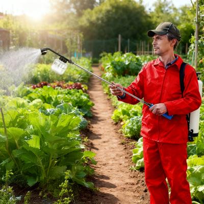 Diatomaceous Earth Powder Duster Garden Powder Dispenser Puffer Sprayer with Telescopic Extension Rod for Home Insect Control Gardening