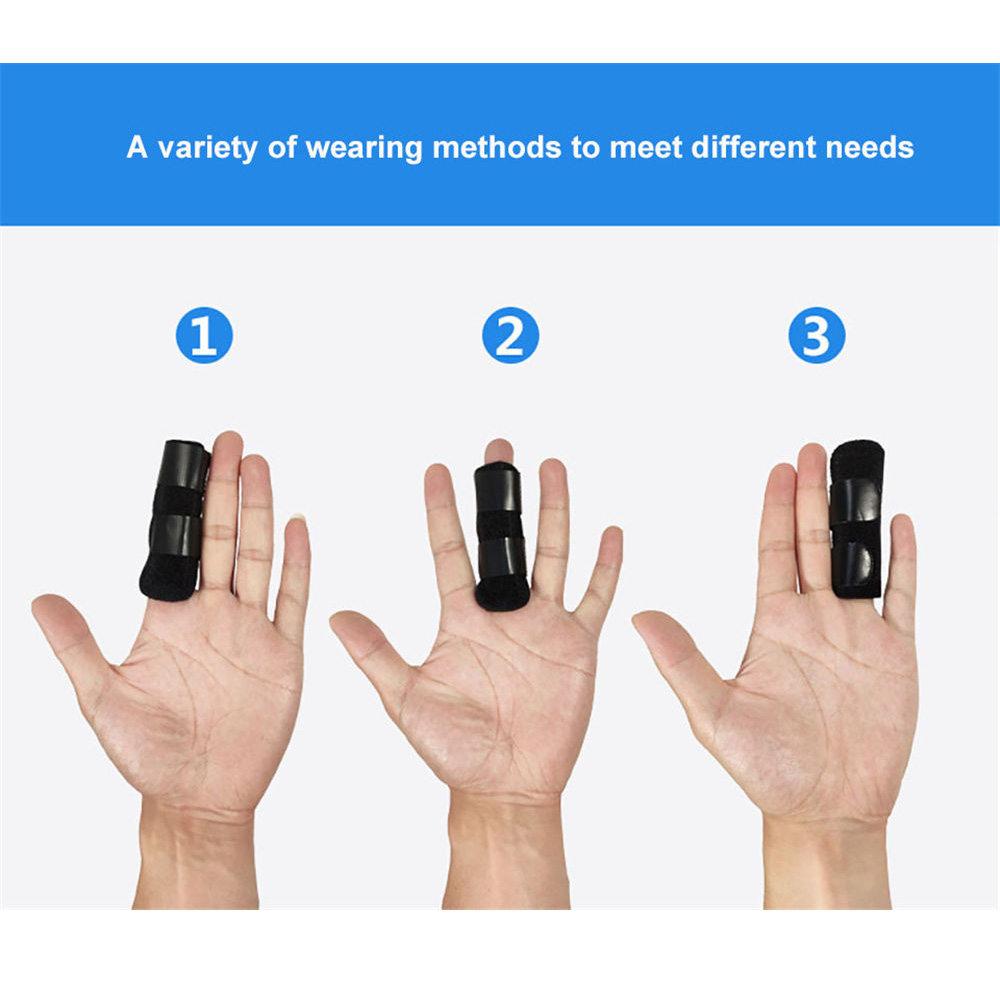 1Pcs Adjustable Finger Splint Brace Built-in Aluminum Alloy Mallet Finger Brace for All Fingers Tendon Release Pain Relief