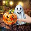 Halloween Garden Decoration Ground Cartoon Pumpkin Gnome Ghost Style Insert Stake