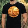 T-Shirt Herren Fuchs Wüstenlandschaft Motiv Baumwolle Größe XS Bis 5XL