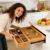 Kitchen Drawer Organizers Expandable from 13 to 20 Inches Wide for Organizing Utensils and Gadgets Efficiently