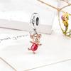 Silver 925 Disney Cartoon Charm Fit Original Bracelet Mickey Winnie Stitch Pooh Bead Pendant DIY Jewelry Making Accessories Gift