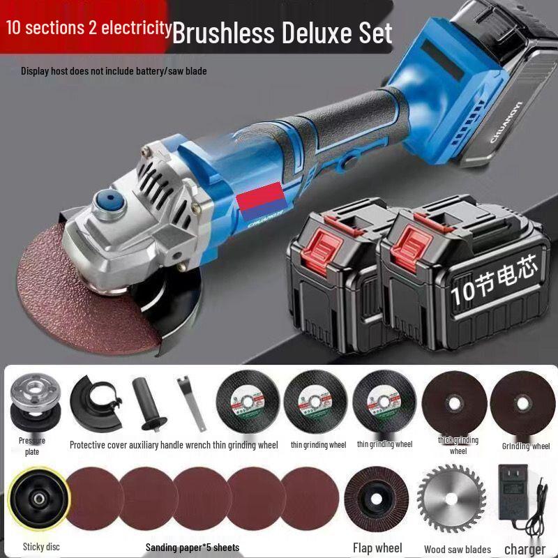 Dongcheng High-Power Multifunctional Cordless Angle Grinder with Lithium Battery