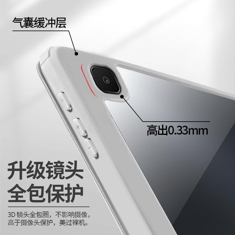 Case for Samsung A9 Plus 11inch S10 S9 FE 11 Plus 13.1 12.4 Cover with Pencil Holder for Galaxy Tab S6 Lite HD Clear Back Shell