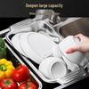 Expandable Stainless Steel Over-Sink Drainer Rack