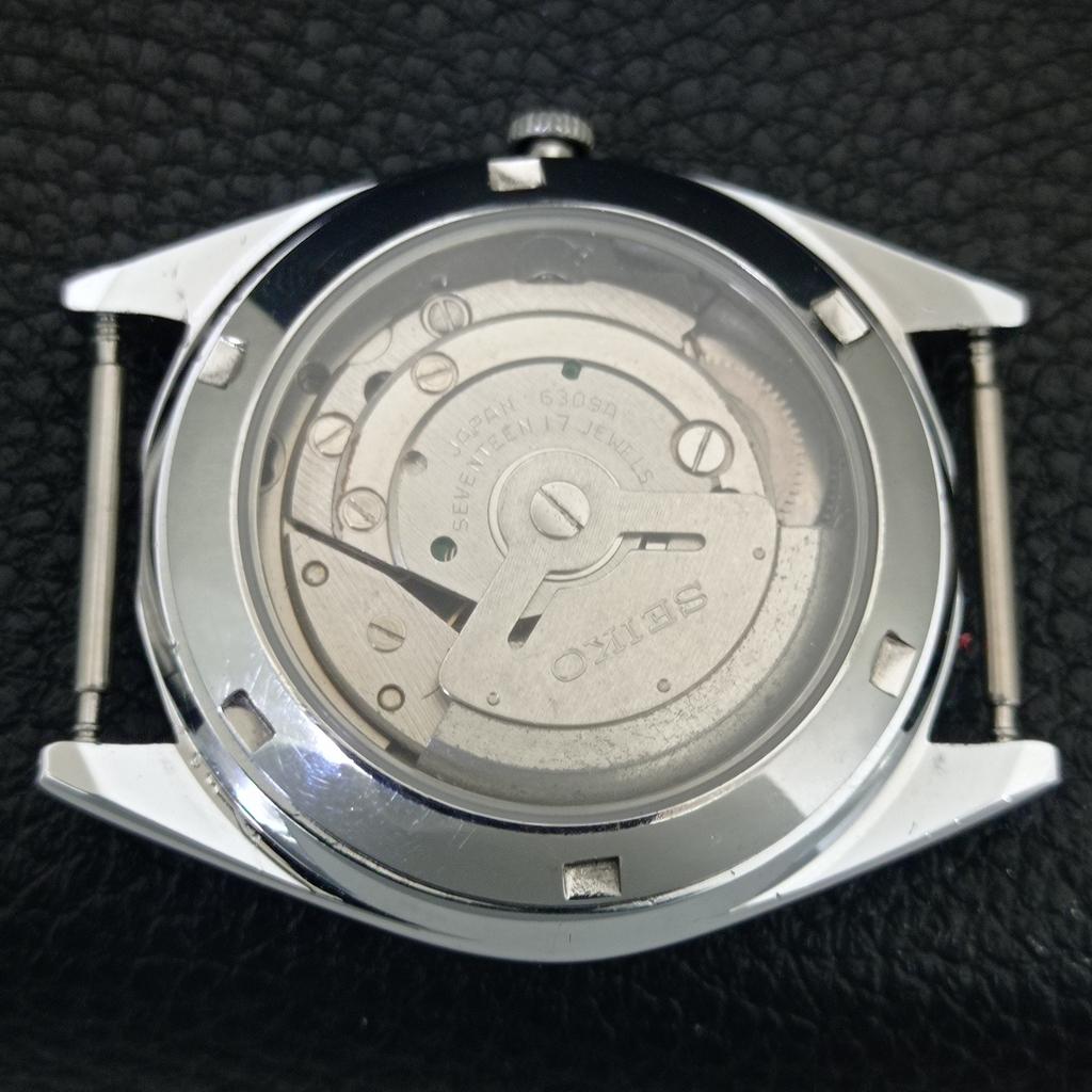 AUTOMATIC VINTAGE REFURBISHED SEIKO 5 6309A JAPAN MENS RED DIAL WATCH a442296-1