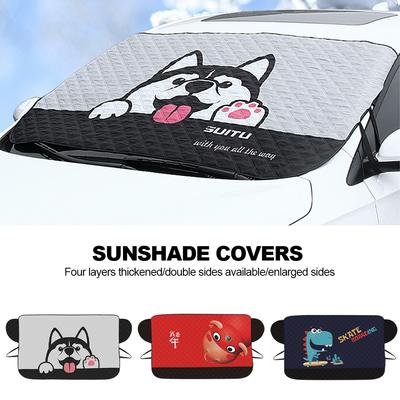 Cartoon Car Windshield Sunshade Cover Foldable Automotive Sun Shade Visor Window UV Auto Automotive Protection Accessories