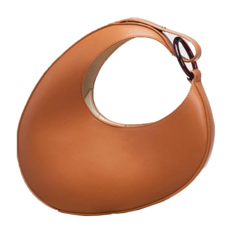 Niche Design Italian Bag Women's New Trendy Personality Versatile Oval Large Capacity Single Shoulder Underarm Bag
