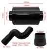 Air Intake Kit With Intake Turbine Universal Car Carbon Fiber Cold Feed Induction Air Intake Box