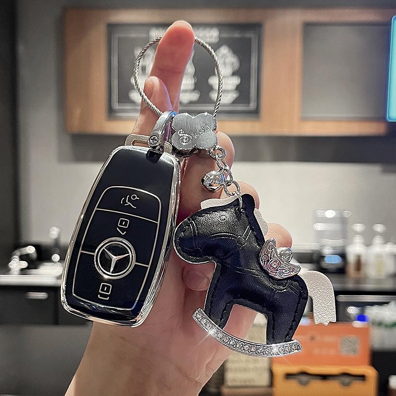 SFX1 For Mercedes-Benz A B C E S G-Class CLA CLS EQA EQB EQC GLA GLB GLC GLE GLS Car Zinc Alloy Key Case Key Bag Car Metal Key Shell