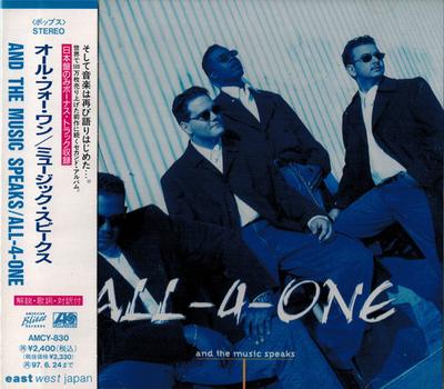 CD ALL-4-ONE - And The Music Speaks AMCY830 Atlantic 1995 Japan Obi Rap & Hip-Hop/R&B Used