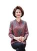 Elegant Plus Size Wool Coat for Middle-Aged and Elderly Women, Long-Sleeve Lightweight Cardigan, Perfect for Spring and Autumn