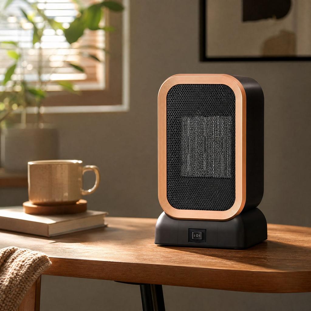 Desktop Heater with Fan, Portable Warmer for Home Desk Use, US Plug