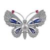 Enamel Painted Butterfly Brooch High-End Women'S Retro High-End Corsage Pin Luxury Suit Versatile Accessories