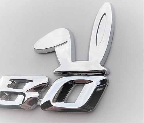 L-hotse Rabbit Ears 3D Plated Emblem Car Sticker
