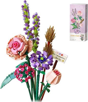 SERIA KWIATY Building Blocks Bouquet of Colorful Flowers 547pcs