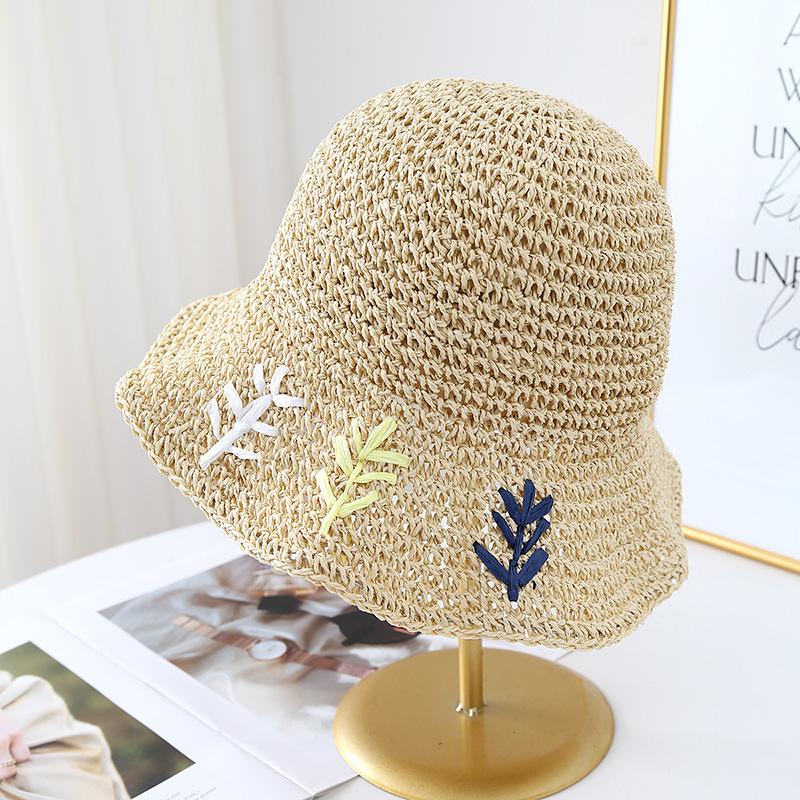 Straw Cool Hat Children's New Summer Seaside Photo Beach Sun Protection Sun Hat Woven Straw Hat