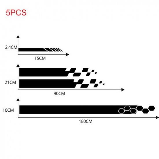 Спортивный гоночный виниловый стикер на капот, зеркало заднего вида, полоска на порог, наклейка на кузов автомобиля