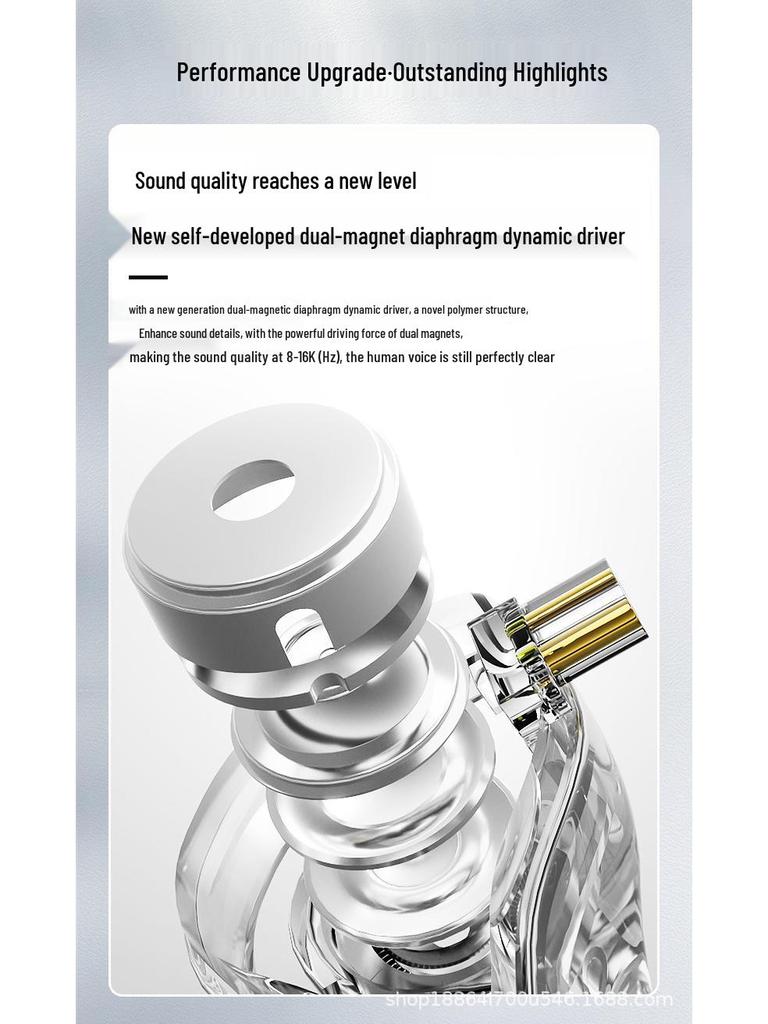 ND Venus Wired Type-C Earbuds with HIFI Sound & Heavy Bass for Live Streaming