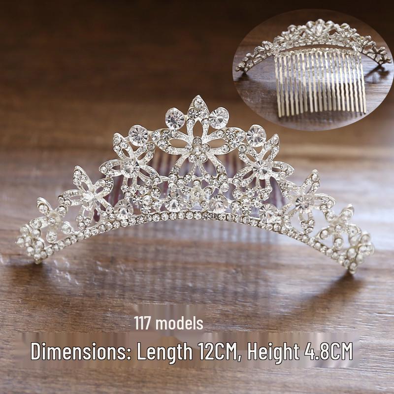 Korean Bridal Rhinestone & Pearl Hair Comb