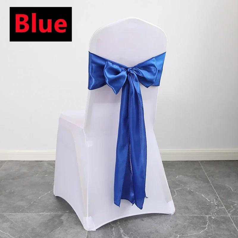 

10/50PC Satin Bow Sash Wedding Chair Decoration Ribbon Butterfly Tie Band For Christmas Birthday Indoor/Outdoor Party Sashes 10PCS
