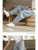 2024 Summer Men's Korean Style Casual Cotton Linen Pants: Loose, Straight-Leg, Chinese Style Cropped Trousers