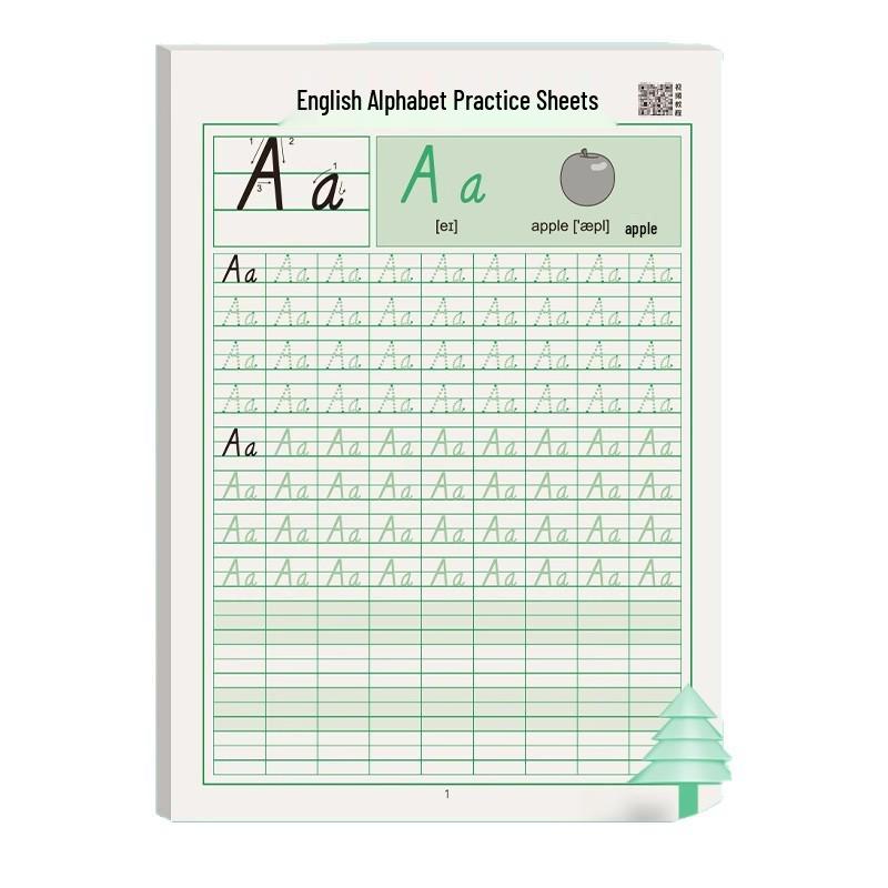 Darmowe dla nowych użytkowników: 26-Literowy Angielski Zeszyt do Ćwiczeń Kaligrafii - Edycja Pisania Ręcznego Renjiao