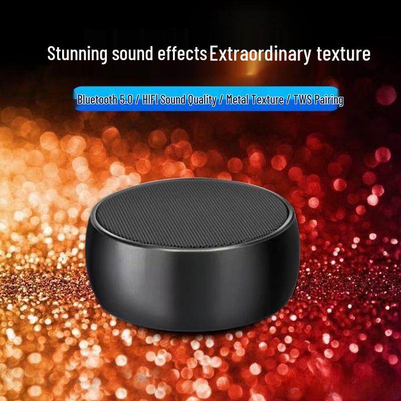 Mini Bluetooth Speaker with HiFi Sound, Card Slot, and Powerful Volume - Portable Outdoor Subwoofer BS01