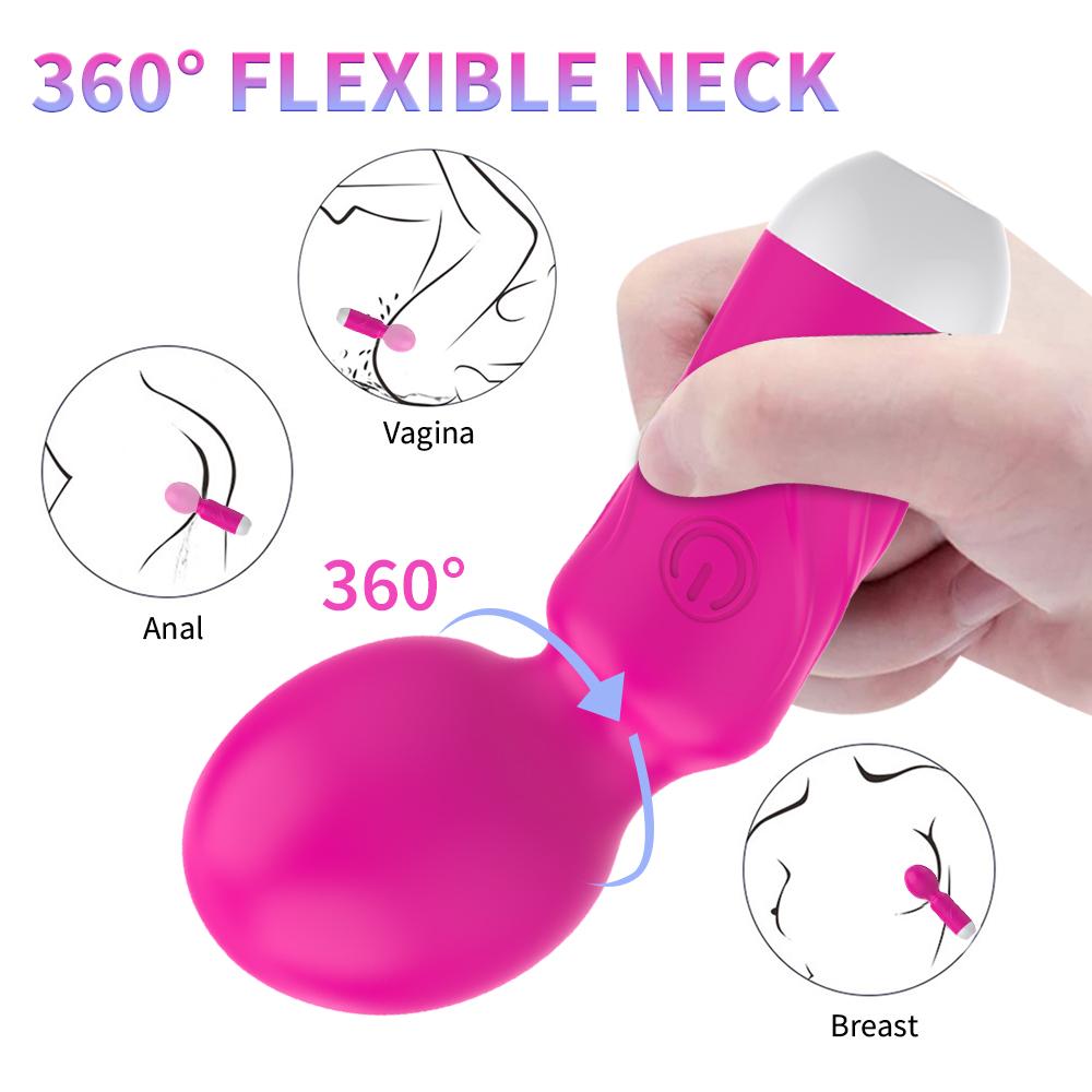 Wireless Vibrator USB Rechargeable Massager Sex Toys for Woman Masturbator Erotic AV Magic Wand Clitoris Stimulator Adult 18 Toy