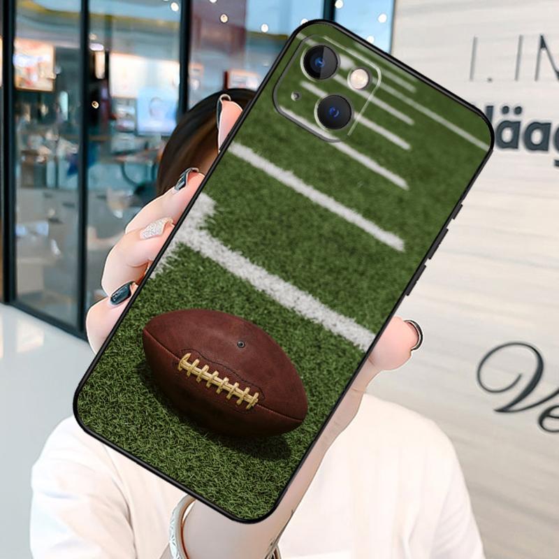 Rugby Ball Funda For iPhone 13 14 15 16 Pro Max 11 14 15 16 Pro Max XR Plus X XS Max 12 Mini Covers Coque