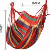 Colorful Stripe Hammock Chair Anti-Rollove Canvas Swing Durable Canvas Hanging Chair  Indoor