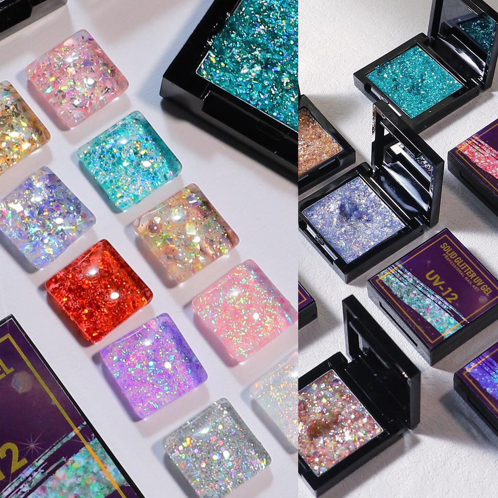 Nail Art Japanese Uv Solid Sequin Glue Nail Polish Glue Phototherapy Glue Solid Glitter Sequin Glue Factory