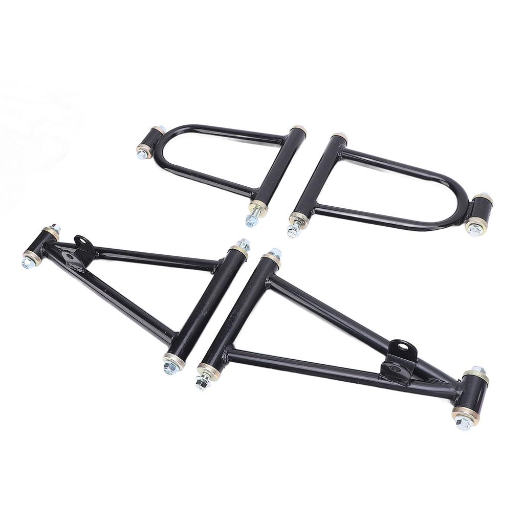 7inch Front Suspension Upper Lower Swing Arm Kit Reduce Vibration Noise High Strength Metal for Go Kart Quad Bike