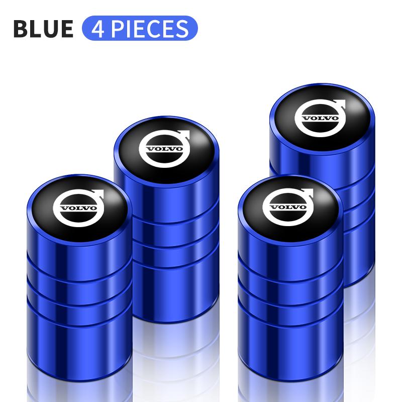 4 Τεμάχια Καλύμματα Βαλβίδας Τροχών Αυτοκινήτου Για VOLVO RDESIGN AWD S40 S60 S90 XC40 XC60 XC90 V40 V50 V60 T6 AWD S60 Auto Styling