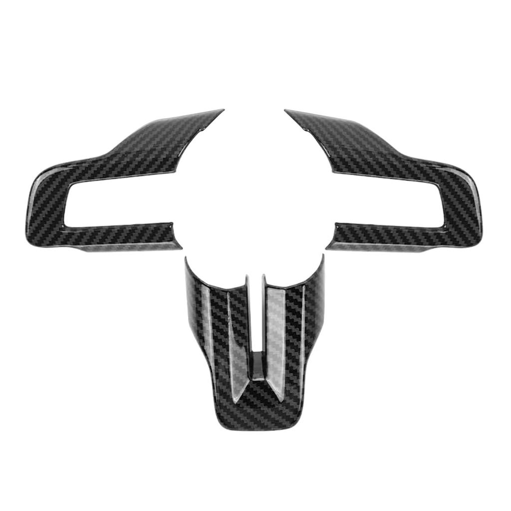 Carbon Fiber Auto Lenkrad Aufkleber Panel Abdeckung Rahmen Kompatibel Für Fahrzeug Besitzer Interior Styling Schützen Ändern