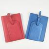 Multi-Function PU Leather Passport Cover & Luggage Tag Set with Pen Holder and Edge Stitching