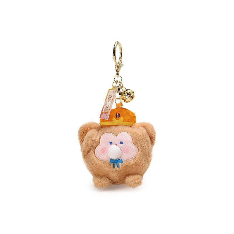 Buddha Series Cute Tang Seng And Companions Bubble Blowing Plush Gift Keychain