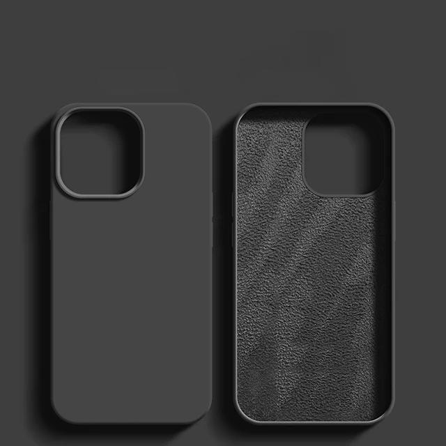 Luxury Shockproof Case For 11 12 13 14 15 16 17 Pro Max 17 Air Plus Liquid Silicone Cases Cover Phone Accessories
